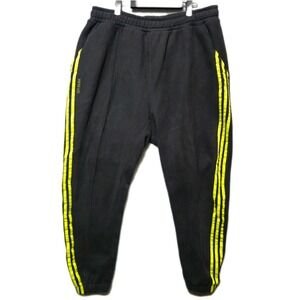 Adidas x Ivy Park French Terry Sweatpants Joggers Adult XL Unisex Black Yellow